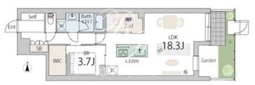 グランデュオ奥沢 102 間取り図