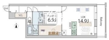 グランデュオ奥沢 301 間取り図