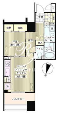 ルネ神楽坂 506 間取り図