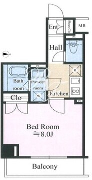 テラス都立大学 313 間取り図