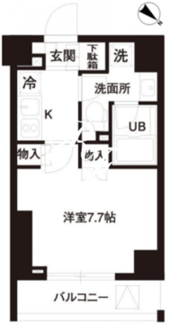 レジディア白金高輪 505 間取り図