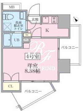 V-music蒲田 904 間取り図