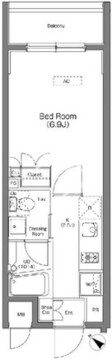 プラウドフラット蒲田 1402 間取り図