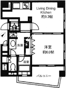 プライムアーバン用賀 107 間取り図