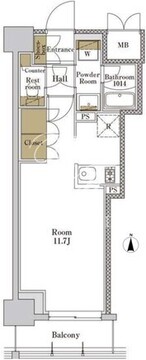 ＲＪＲプレシア大森北 210 間取り図