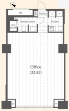 The SOHO 1136 間取り図