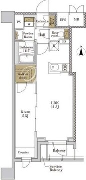 ＲＪＲプレシア大森北 208 間取り図