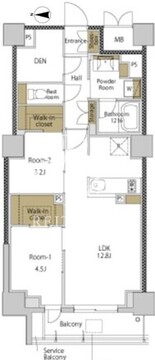 ＲＪＲプレシア大森北 202 間取り図