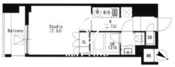 品川イースト 802 間取り図