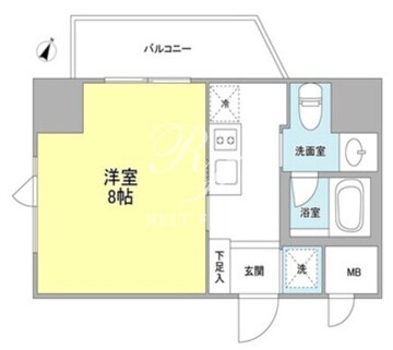 ベルフェリーク浅草橋 1103 間取り図