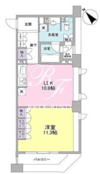 パークフラッツ銀座イースト 303 間取り図