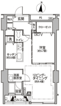 東雲キャナルコートCODAN 11-215 間取り図