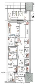 白金ザ・スカイ E-821 間取り図