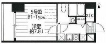 ドゥーエ西大島3 1105 間取り図