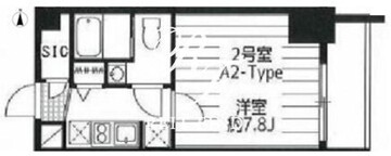 ドゥーエ西大島3 1402 間取り図