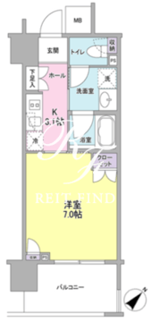 フレアージュ恵比寿 402 間取り図