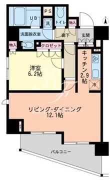 エスティメゾン赤羽 704 間取り図