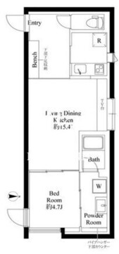 グランパセオ目黒大塚山 301 間取り図