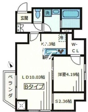 クラスノア戸越 502 間取り図