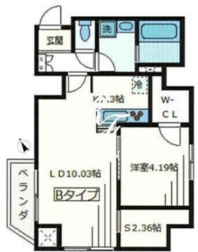 クラスノア戸越 802 間取り図