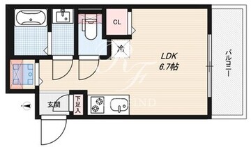 リーガランド東新宿 401 間取り図