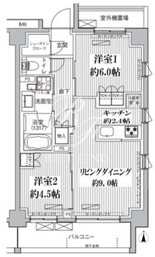 メゾンカルム市谷仲之町 601 間取り図