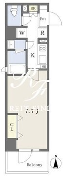 ミレドゥーエ神楽坂 205 間取り図