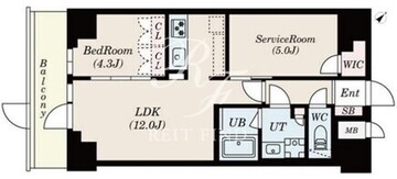 エスレジデンス駒沢大学駅前 102 間取り図