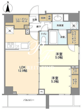 リバーレ押上向島 502 間取り図