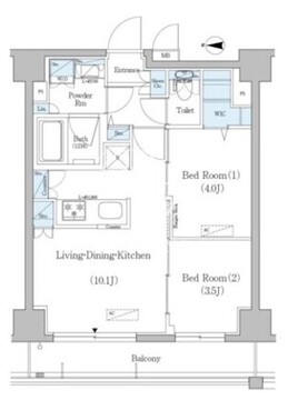 アーバネックス戸越 1102 間取り図