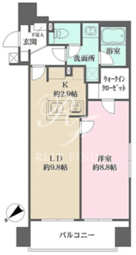 スパッジオ蔵前 1002 間取り図