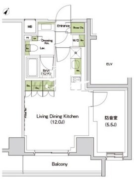 ザ・パークハビオ東長崎 706 間取り図