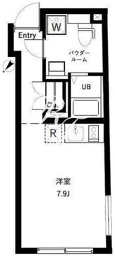 オーキッドレジデンス代々木 W-202 間取り図