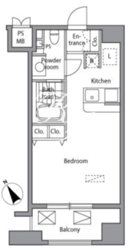 ピアネッタ汐留 701 間取り図