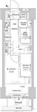 アークマーク巣鴨コート 802 間取り図