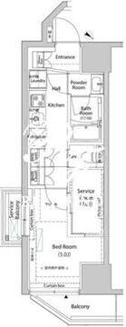 アークマーク巣鴨コート 1301 間取り図