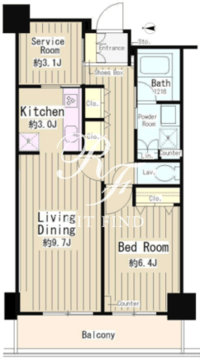 イーストコア曳舟一番館 716 間取り図