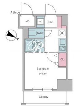 レジディア東品川 803 間取り図