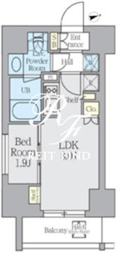 クレストコート上野 903 間取り図