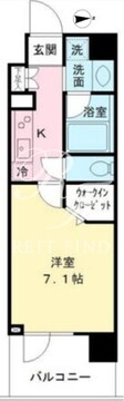 モディア代々木 102 間取り図