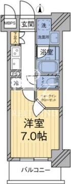 モディア代々木 207 間取り図