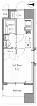 フィットエル森下 711 間取り図