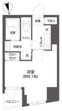 グランパセオ市谷甲良町 702 間取り図