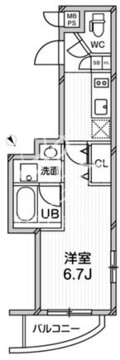 コスモリード目黒花房山 101 間取り図