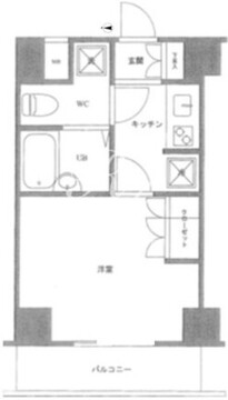 レイジオス品川 102 間取り図