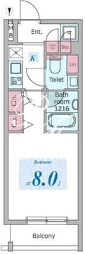 ドゥーエ板橋区役所前 204 間取り図