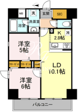 D-room早稲田 701 間取り図