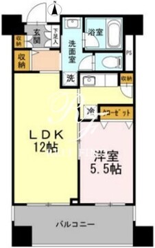 カスタリア荒川 1304 間取り図