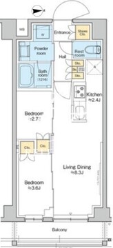 レジデンス高円寺 419 間取り図