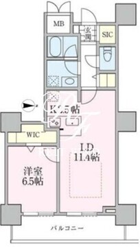 ロイヤルパークスタワー南千住 614 間取り図